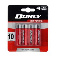 Dorcy 4AA Alkaline Batteries
