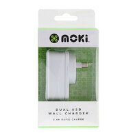 Moki Dual USB Wall Charger Wh